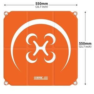NIB STARTRC 55cm 22” Foldable Waterproof Drone Landing Pad Orange Gray